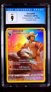 Excadrill & Clay Character Rare 246/236 Cosmic Eclipse Mint CGC 9 Graded 2019 - Picture 1 of 3