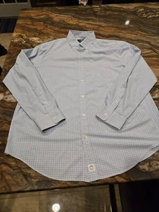 Vineyard Vines Preformance Classic Fit Murray Hemd Large blau kariert Langarm - Bild 1 von 7