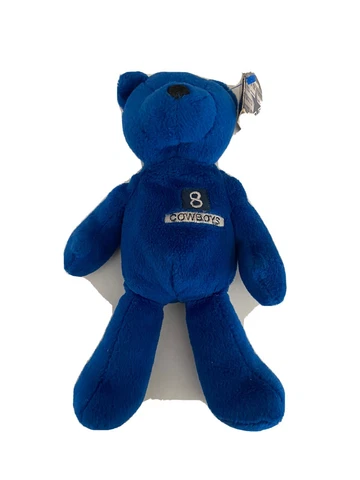 1998 Limited Treasures Dallas Cowboys TROY AIKMAN Blue Beanie Bear Baby Plush Cover