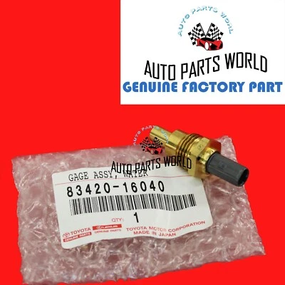 MEDIDOR DE TEMPERATURA DEL AGUA ORIGINAL OEM TOYOTA 4RUNNER SUPRA LEXUS GS300 83420-16040 Foto 1 de 3