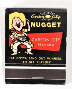 1982 Carson City Nugget Casino Matchbook - Home of the AWFUL-AWFUL Sandwich - Picture 1 of 6