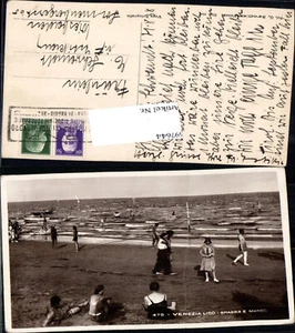 697644 Venezia Lido Venedig Spiaggia e Mare Meer Strandleben - Foto 1 di 1