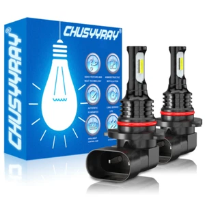 Super Bright 9005 LED Headlight High Beam Bulbs Conversion Kit 6000K White - Picture 1 of 8