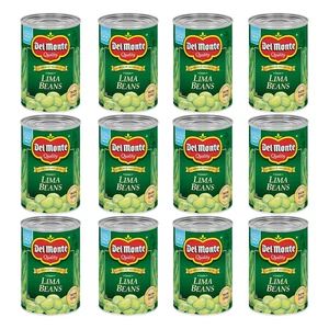 DEL MONTE ERNTE SELECTS FRISCH GESCHNITTEN grüne Limabohnen, Gemüsekonserven, 12er Pack - Bild 1 von 12