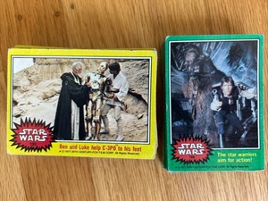 1977 Topps Star Wars SERIES 3 Yellow & 4 Green Trading Cards Low Grade 87/132 - Picture 1 of 24