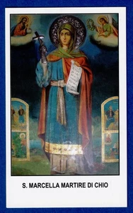 Santino Holy Card Image Pieuse  Heiligenbild S. Marcella Martire di Chio - Picture 1 of 1