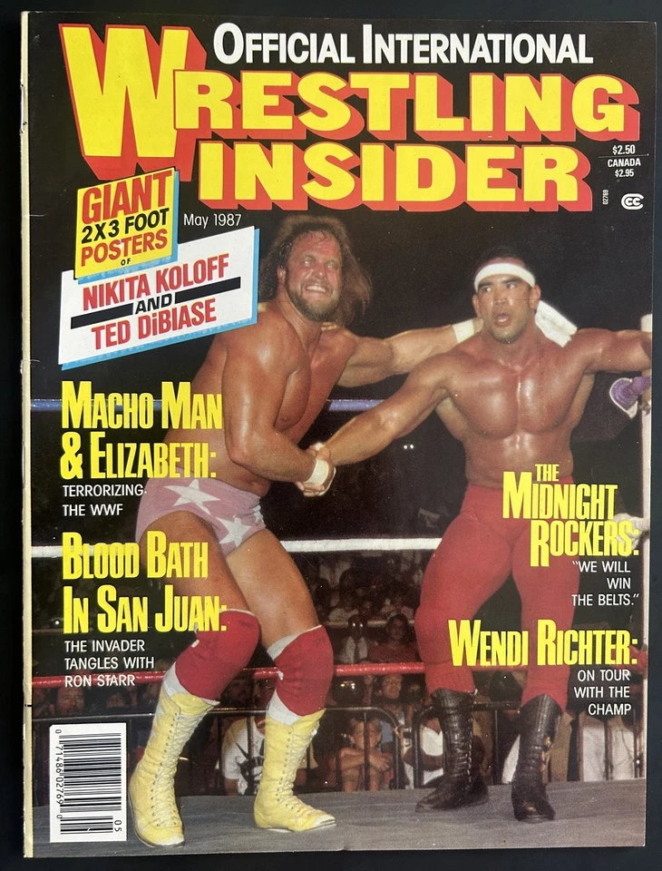1987 Wrestling Insider RICKY The STEAMBOAT Randy Macho Man SAVAGE Elizabeth  - Image 1 of 4