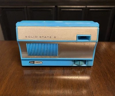 Vintage Ideal 1965 Solid State 6 Transistor AM Radio - Sky Blue /Working - Image 1 of 4