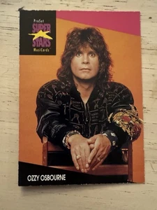 Carta Proset Superstars MusiCards Ozzy Osbourne 1991 - Foto 1 di 1