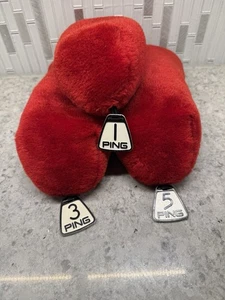 Vintage Ping Fuzzy Hardcover Set Red Driver 3W 5W - Picture 1 of 4