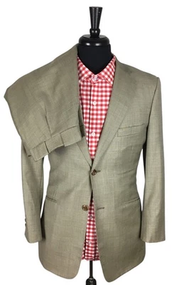 Tom James Royal Clásico Holanda y Jerez Hombres 38R Marrón Dos Piezas Traje Pantalón 30x30 Foto 1 de 4