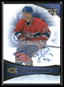 2022-23 Upper Deck Ultimate Collection Shayne Corson Autograph #94 Canadiens - Picture 1 of 2