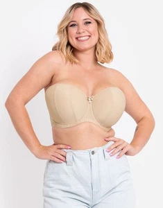 Curvy Kate Bra Strapless Multiway Luxe Underwired Womens Ladies Biscotti D-K - Picture 1 of 7