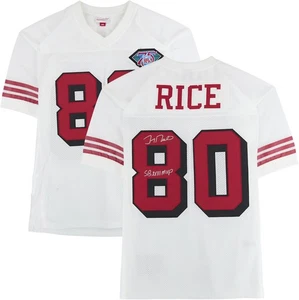 Jerry Rice 49ers signiertes Mitchell and Ness Authentic Trikot mit SB XXIII MVP Insc - Bild 1 von 5