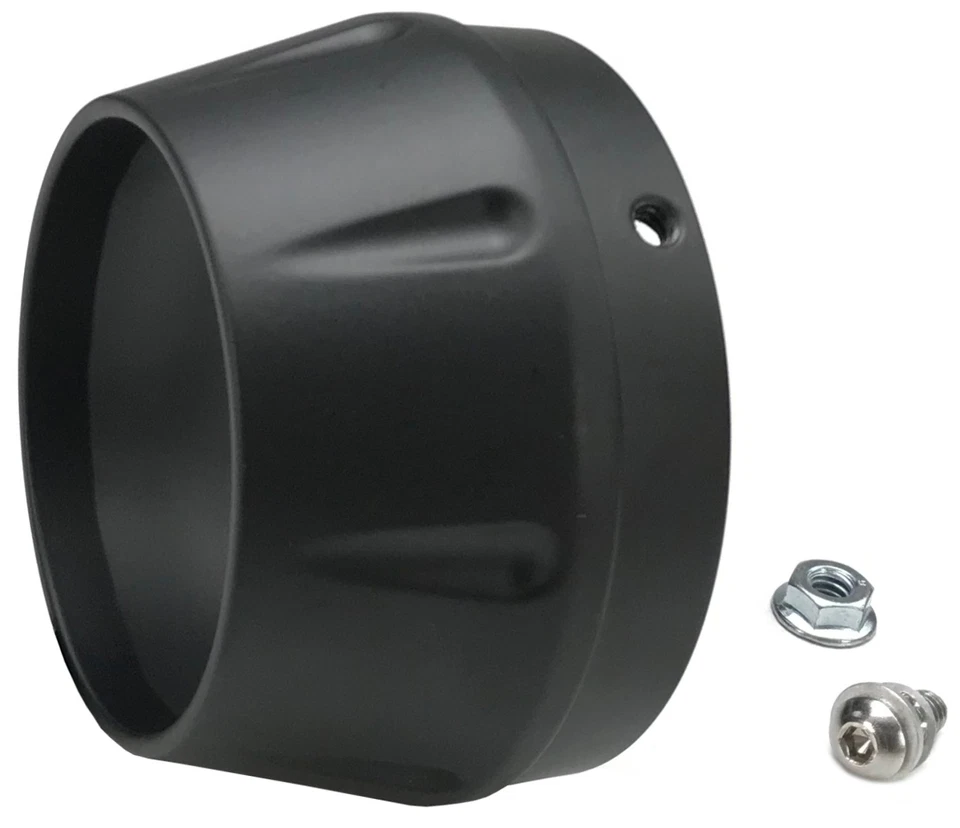 Tapa de extremo Bassani con labio de 0,5" para silenciadores de escape Road Rage negros (ENDCAP-SMB) Foto 1 de 1