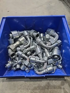 (75) Lot Gates Megacrimp hydraulic Crimp Fittings Jic 90 G25179 180 181 - Picture 1 of 6