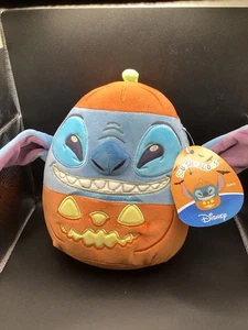 Disney Stitch Pumpkin Halloween Squishmallow 10” Plush NWT Limited Edition. - Picture 1 of 2