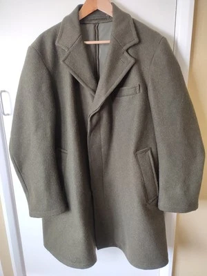Vintage Overcoat Manclark & Son British Made Green Wool Size 42'' Chest  - Image 1 of 4