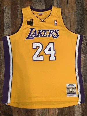 Kobe Bryant Mitchell & Ness 2009-10 Authentic Yellow Home Jersey - Size 52 (XXL) - Image 1 of 2