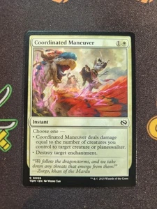EXACT CARD PICTURED Coordinated Maneuver TDM 0006 MTG Tarkir Dragonstorm Non-F - Picture 1 of 2