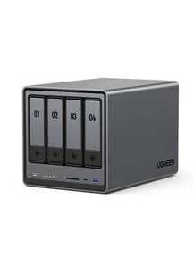 4-Bay Desktop NAS, Intel N100 Quad-core CPU, 8GB DDR5 RAM, 32G eMMC, 2 * 2.5GbE - Afbeelding 1 van 10