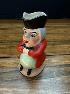 Vintage HTF Small/Miniature Toby Mug Pitcher Made in England Red Coat 4” Tall - Picture 1 of 8