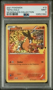 TEPIG 2021 POKEMON MCDONALDS COLLECTION #13 HOLO PSA 9 💎 💎 💎  - Picture 1 of 2