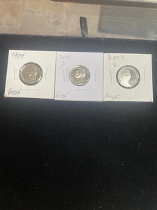 3- Proof Jefferson Nickels. Schön! - Bild 1 von 8