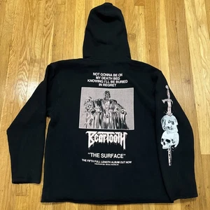 Felpa con cappuccio Beartooth The Surface Album nero/rosa.  Taglia Large - Foto 1 di 7