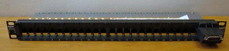 Tyco Electronics 24 Porta Cat 6 AMPTRAC Vassoio Guida Fibra 1671188-1 362317 - Immagine 1 di 1