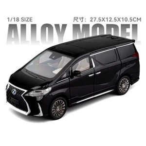 Modellino auto in lega 1/18 Lexus LM300 MPV pressofuso metallo veicoli commerciali modalità auto - Foto 1 di 16
