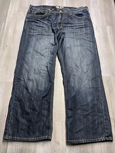 Vintage Y2K 2000s Helix Loose Straight Baggy Wide Leg Jeans Grunge Skater 38x30 - Picture 1 of 15