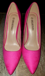 womens BOLD PINK HEELS SHOES size 9 NEW NIP EASTER WEAR NICE! - Picture 1 of 3