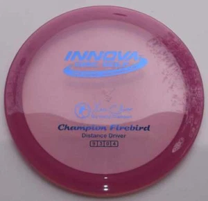 INNOVA CHAMPION FIREBIRD 174.25 GRAMS LIGHT PURPLE w/GOLD HOT-STAMP - Picture 1 of 3