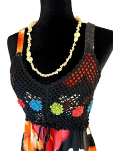 Niraya schönes Häkel Top Sommer Strand Sonne Boho Kleid Größe M - Bild 1 von 7