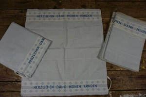 8 x Handtuch Spruchtuch 50er 60er Jahre Kaufhaus Bäckerei Vintage Retro - Bild 1 von 6
