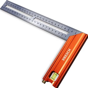 Presch Anschlagwinkel 250mm | Hochpräzise & Rostfrei | Innovatives Streichmaß - Bild 1 von 8