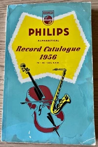 PHILIPS RECORDS ALPHABETICAL CATALOGUE 1956 78 45 33 1/3 PAPERBACK BOOK ENGLAND - Imagen 1 de 8