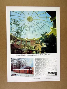 1965 Kalamazoo MI Nature Center photo Rohm & Haas Plexiglas Dome print Ad - Picture 1 of 1