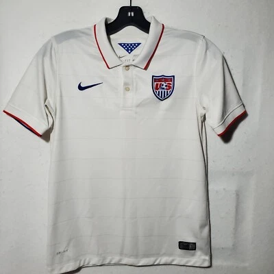 US Soccer Polo Shirt Youth's Large Team USA Small white shirt Authentic Nike - Image 1 of 4