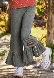 Matilda Jane Imagine That Big Ruffles Girls Size 4 6 8 10 New In Bag Gray Pants - Picture 1 of 3