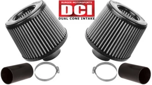 FILTROS BLANCOS Burger Motorsports N54 DCI admisión doble cono BMW 135i 335i 535i Z4 - Imagen 1 de 7