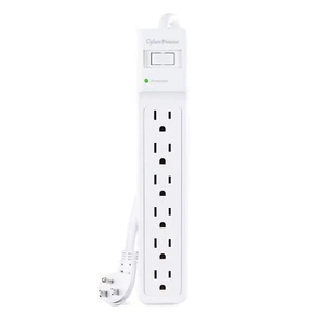 CyberPower B615 Essential Surge Protector, 1500J/125V, 6 Outlets, 15 ft Power - Picture 1 of 8