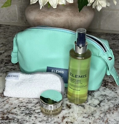 Питательное очищающее масло ELEMIS Omega-Rich 6,5 унции мини-очищающий бальзам полотенце сумка - Изображение 1 из 2