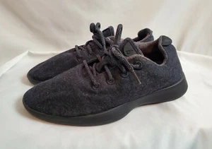 Allbirds WR Merino Wool Runners Charcoal Grey and Black Sole Shoes Mens size 8 - Picture 1 of 8