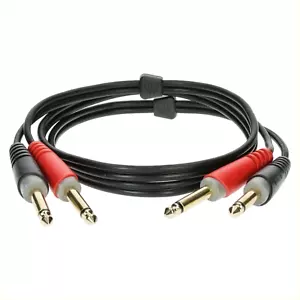 Klotz Audio Patch 2x 6,3 mono jack / 2x 6,3 mono jack 2,0 m | AT-JJ0200 - Foto 1 di 3