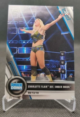 2020 WWE Womens Division #68 Charlotte Flair def. Ember Moon wrestling card - Image 1 of 2