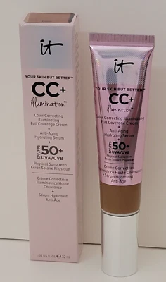 it Cosmetics CC + Illumination Color Correcting Cream Hydrating 1.08 fl oz DEEP - Image 1 of 4