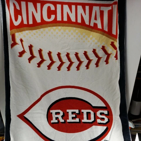 Vintage 2006 Cincinnati Reds MLB Baseball Beach Towel - 57" x 29" Biederlack Cover
