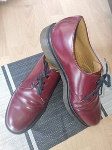 Dr. Martens 1461 Herrensch Schnürer Halbschuhe Gr..43,5 UK 9,5 Leder Dunkelrot - Bild 1 von 7